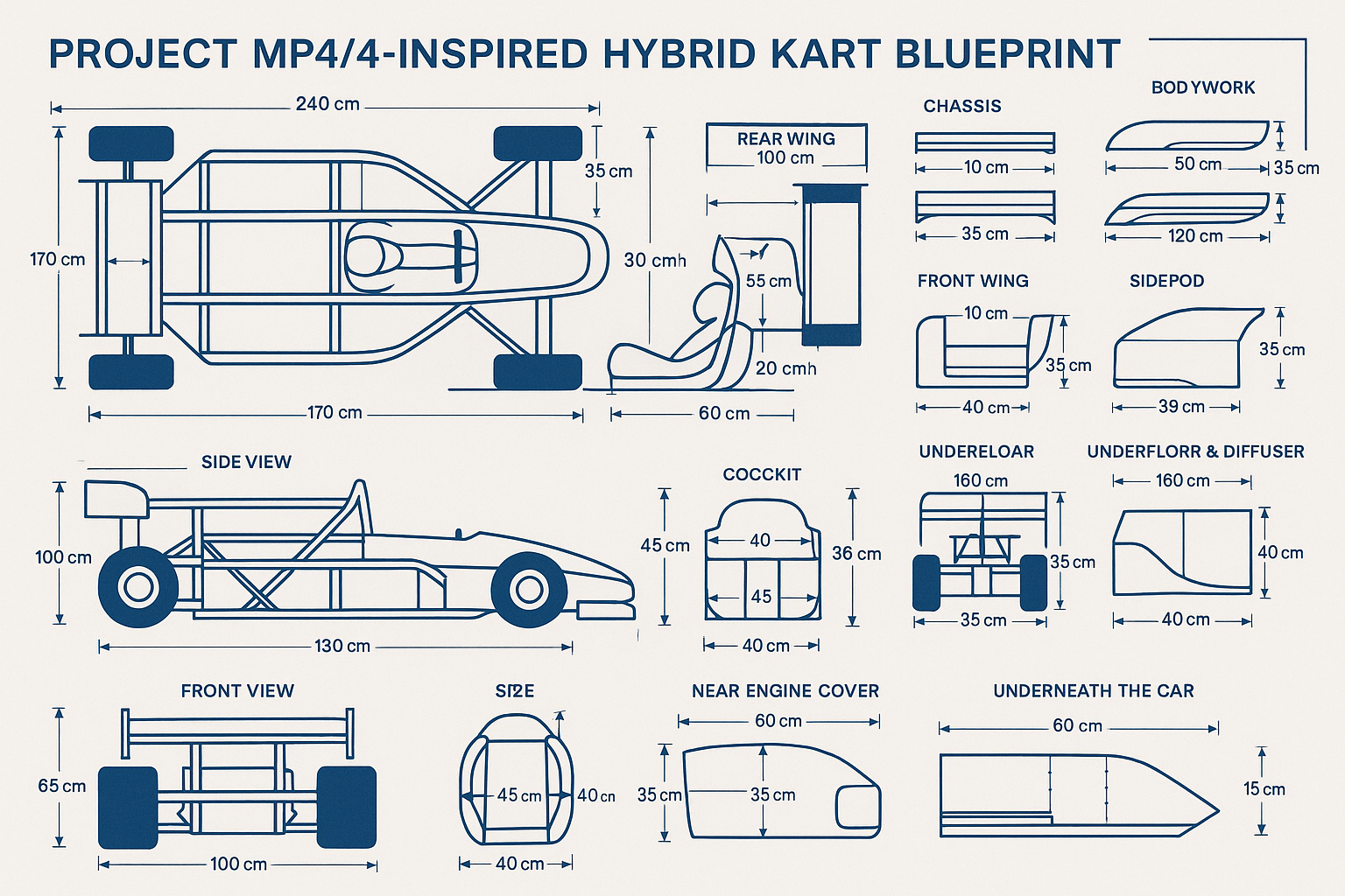 F¼ Kart Technical Blueprint Preview